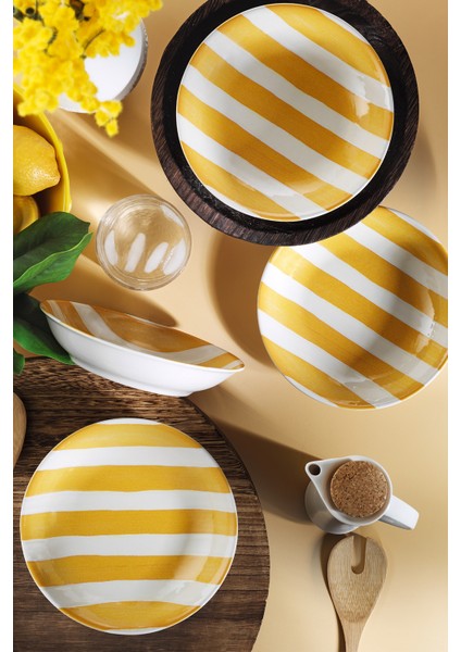 Ocean Line 4 Parça 20 cm Çukur Tabak