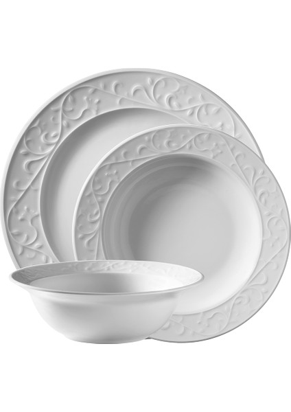 Hanımeli 24 Parça 6 Kişilik Yemek Takımı