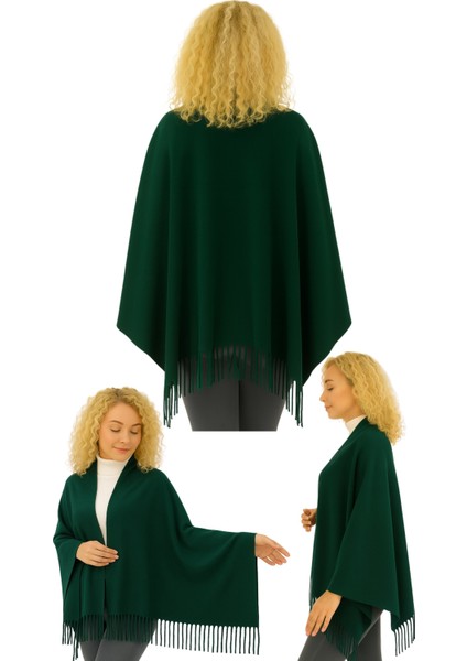 1 Adet Kadın Büyük Bedene Uygun Ekstra Yumuşak Dokulu Püskül Detaylı Kışlık Atkı Omuz Şalı fırsatları