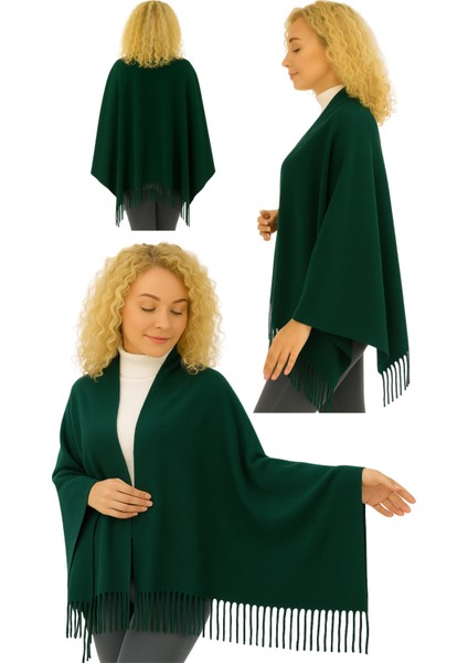 1 Adet Kadın Büyük Bedene Uygun Ekstra Yumuşak Dokulu Püskül Detaylı Kışlık Atkı Omuz Şalı indirimleri