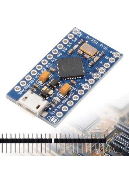 Arduino 5V 16MHZ Micro ATMEGA32U4 + Micro USB Kablo