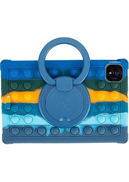 Honor Magic Pad 2 Tablet 12,3 Inç Için Kılıf, Silikon Darbeye Dayanıklı Koruyucu Kılıf Döner Stand/omuz Tutucu Honor Magic Pad 2 Tablet 12,3 Inç, Koyu Mavi indirimleri