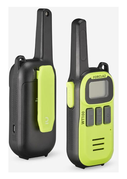 USB İle Şarj Edilebilen Telsiz Walkie Talkie - 5 km - WT100
