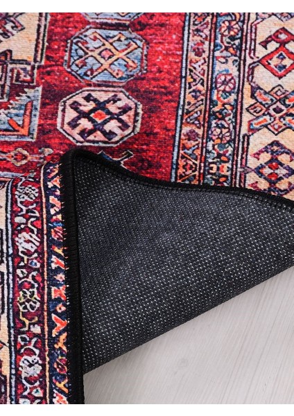 Otantik 1039 Vintage Baskı Halı Silinebilir Yıkanabilir Salon Antre Mutfak Halı Yolluk modelleri