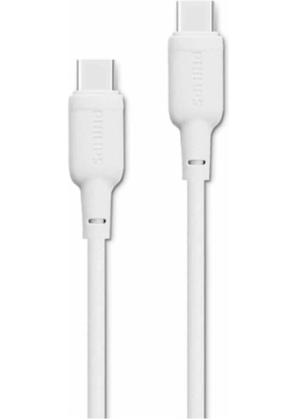 DLC6541CW/00 60W Usb-C To Usb-C Şarj Kablosu 1.2 Metre Beyaz
