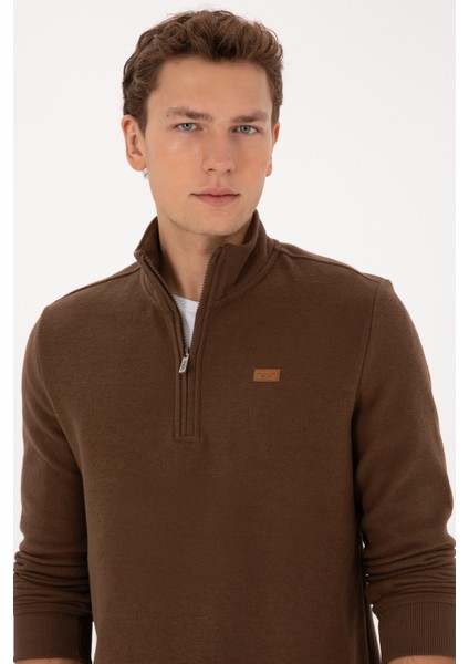 Erkek Kahverengi Sweatshirt 50313802-VR029 fiyatları