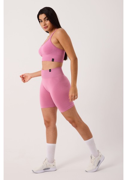 Sally Yüksek Bel Esnek ve Toparlayıcı Seamless Spor Şort