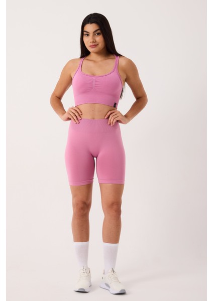 Sally Yüksek Bel Esnek ve Toparlayıcı Seamless Spor Şort indirimleri