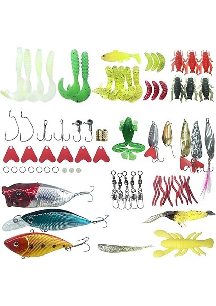 78 Parça Rapala Jig Sahte Olta Yem ve Aksesuar Seti Tatlı ve Tuzlu Su Uyumlu fiyatları