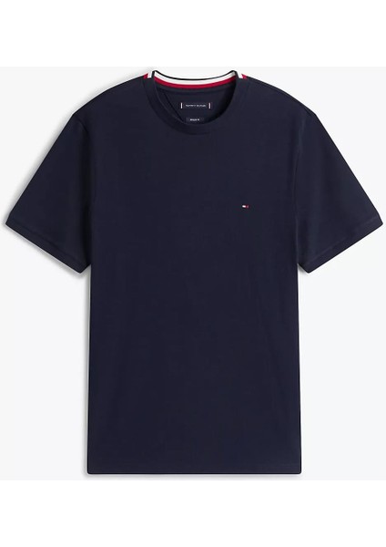 Erkek Regular Fit Pike Kumaş Bisiklet Yaka T-Shirt - Lacivert indirimleri