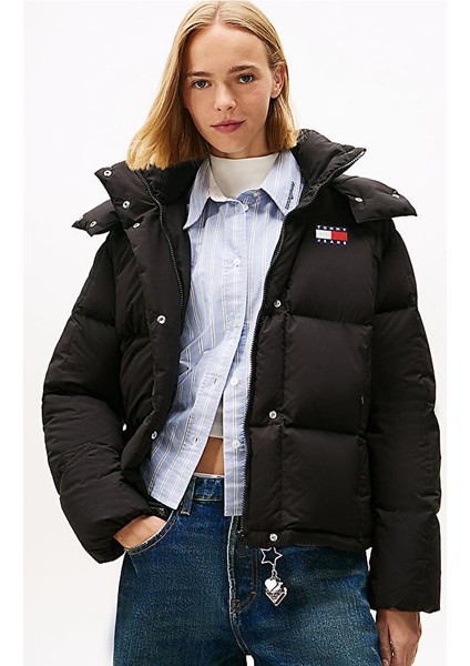 Kadın Alaska Grid Down Puffer Mont - Siyah