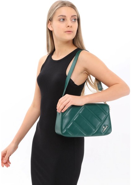 Kadın Omuz ÇANTASI-C-070-YEŞİL fırsatları