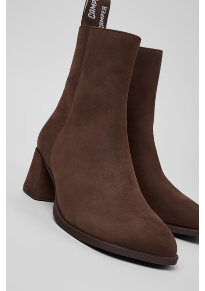 Kadın Kora Deri Bot - Koyu Kahverengi fırsatları