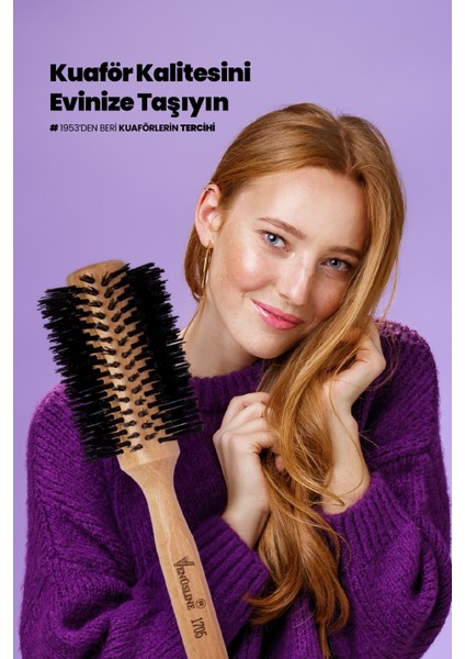 Venüsline Professional 1705 – Uzun Saçlara Özel Sert Kıllı Fön Fırçası - Kalın Sap fiyatları