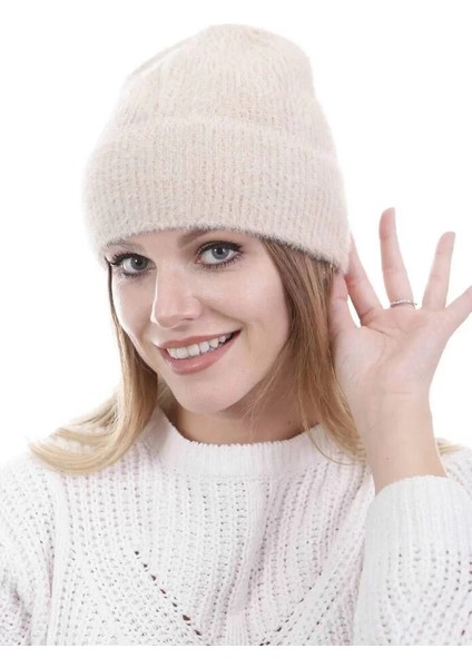 Unisex Tam Kalıp Ince Sakallı Triko Bere - Bej fiyatları