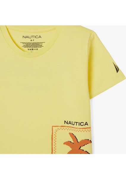 Erkek Çocuk Sarı Regular Fit Baskılı T-Shirt modelleri