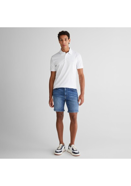 Erkek Mavi Regular Fit Şort