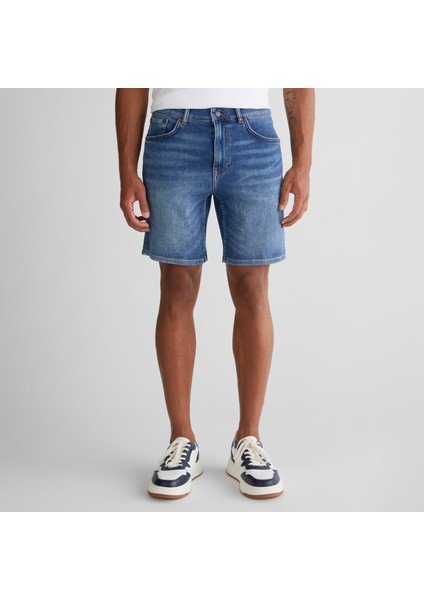 Erkek Mavi Regular Fit Şort modelleri