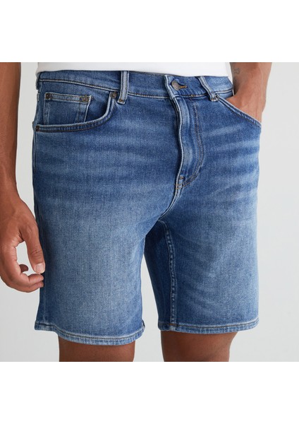 Erkek Mavi Regular Fit Şort fırsatları