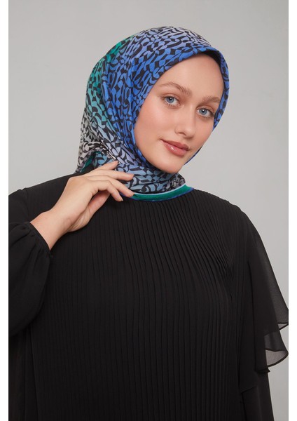 Zümrüt Renk Geçişli Desen Soft Eşarp modelleri