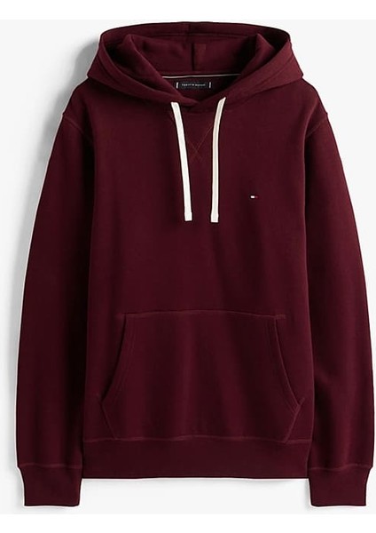 Erkek Regular Fit Kapüşonlu Kanguru Cepli Sweatshirt - Bordo indirimleri