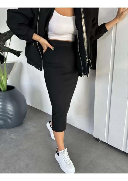 Ryse Kadın Mevsim Kaşe Fermuarlı Ceket Etek Takım Kaşmir Ceket Etekli Ikili Takım Kaşe Bomber Ceket-Etek Takım fiyatları