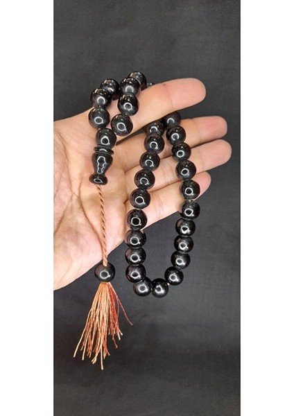 Çubuk Kehribar Tesbih Koyu Yeşil Küre Kesim T-421 indirimleri