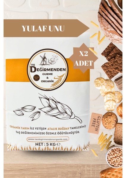 Atalık Tam Yulaf Unu (Gluten İçermez) - 10 Kilo