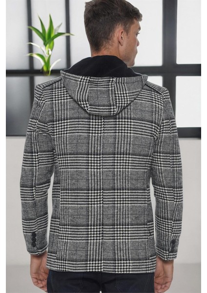 K7535 Dewberry Erkek Kaban-Açık Ekose Siyah fiyatları