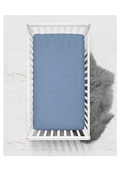 Süprem Penye Lastikli Bebek Çarşafı-Lacivert (Lacivert / 70C)