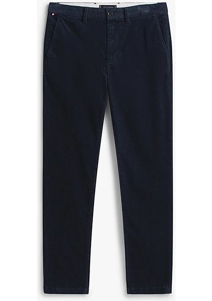 Erkek Denton Düz Paça Kadife Pantolon - Lacivert indirimleri