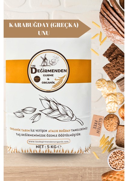 Atalık Karabuğday (Greçka) Unu (Gluten İçermez) - 5 Kilo