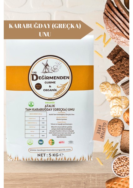 Atalık Karabuğday (Greçka) Unu (Gluten İçermez) - 5 Kilo fiyatları