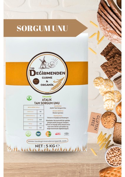 Tam Sorgum Unu (Gluten İçermez) - 5 Kilo fiyatları