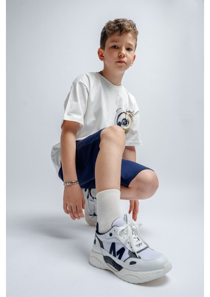 Erkek Çocuk Beyaz Günlük Spor Ayakkabı