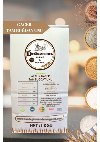 Atalık Gacer Tam Buğday Unu - 1 Kilo indirimleri