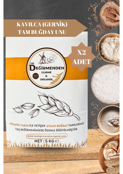 Atalık Kavılca Gernik Tam Buğday Unu - 10 Kilo