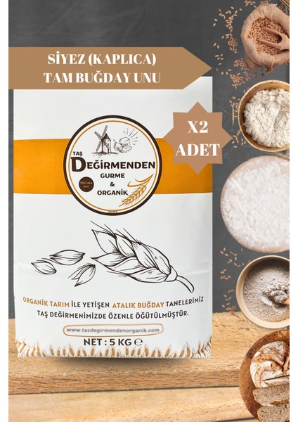 Atalık Siyez Tam Buğday Unu - 10 Kilo