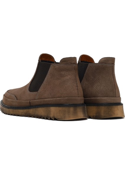 Erkek Vizon Nubuk Deri Chelsea Bot 25WFD8001V3
