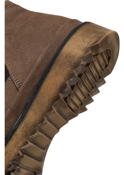 Erkek Vizon Nubuk Deri Chelsea Bot 25WFD8001V3