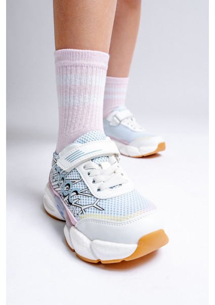 Kız Çocuk Beyaz Günlük Spor Ayakkabı