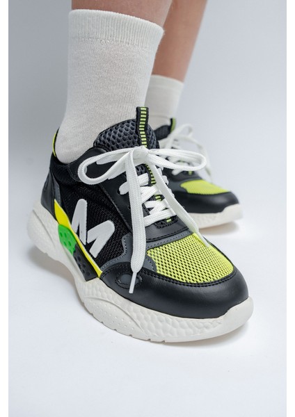 Erkek Çocuk Siyah Günlük Spor Ayakkabı