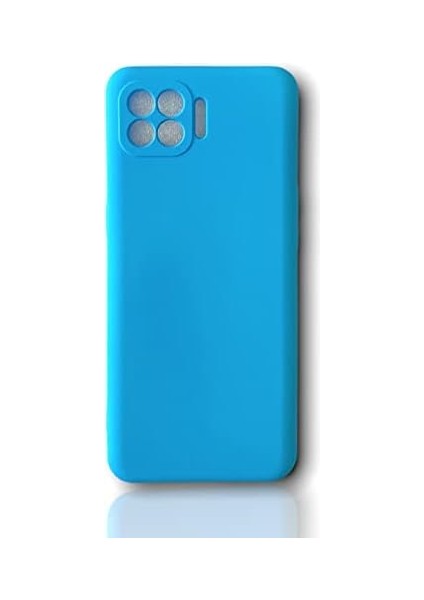 Reno 4 Lite Uyumlu Kılıf Kamera Lens Korumalı Esnek Silikon Yıkanabilir Uzun Ömürlü Kapak - Mavi fiyatları