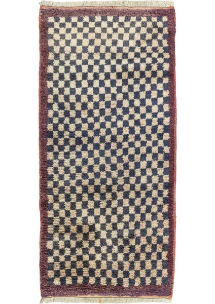 Kiyra Dama Desenli El Dokuma Halı 71X150 cm