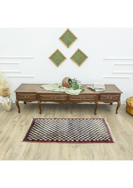 Kiyra Dama Desenli El Dokuma Halı 71X150 cm fiyatları