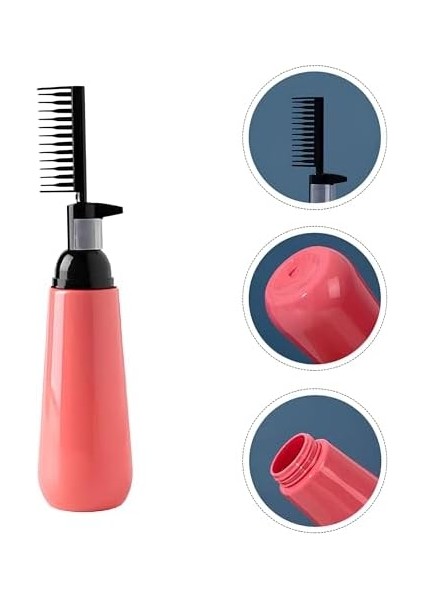 Kanji Pompalı Taraklı Saç Boyama Şişesi — 200ML Saç Boyası ve Bakım Sıvısı Için Eşit Dağıtım Sunan Pratik Uygulama Şişesi, Tarak Başlıklı Aplikatör