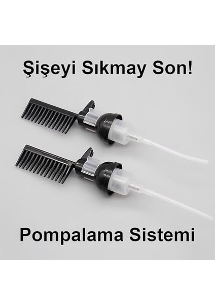 Kanji Pompalı Taraklı Saç Boyama Şişesi — 200ML Saç Boyası ve Bakım Sıvısı Için Eşit Dağıtım Sunan Pratik Uygulama Şişesi, Tarak Başlıklı Aplikatör modelleri