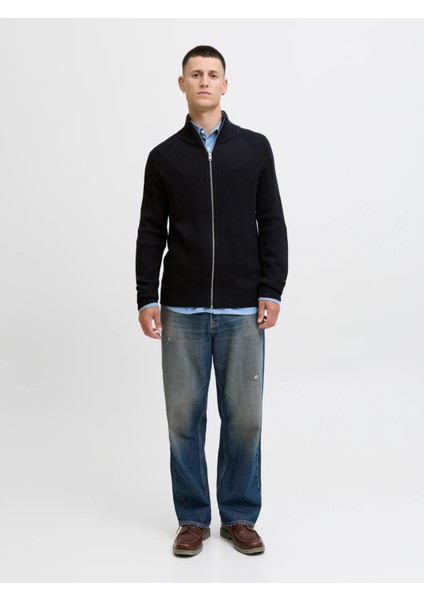 Jj Pannel Knıt Zıp Cardıgan Aw 25