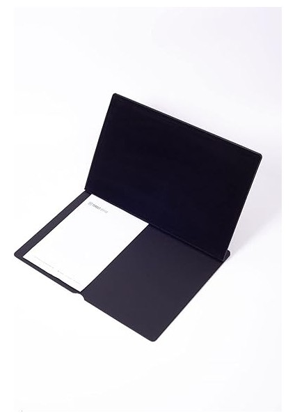 Office Deri Kapaklı Masa Sümeni Siyah Ahşap Detaylı 50X35CM fırsatları