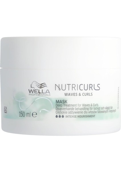 Wella Professionals Nutricurls Maske 150 ml - Dalgalı ve Bukleli Saçlar Için
